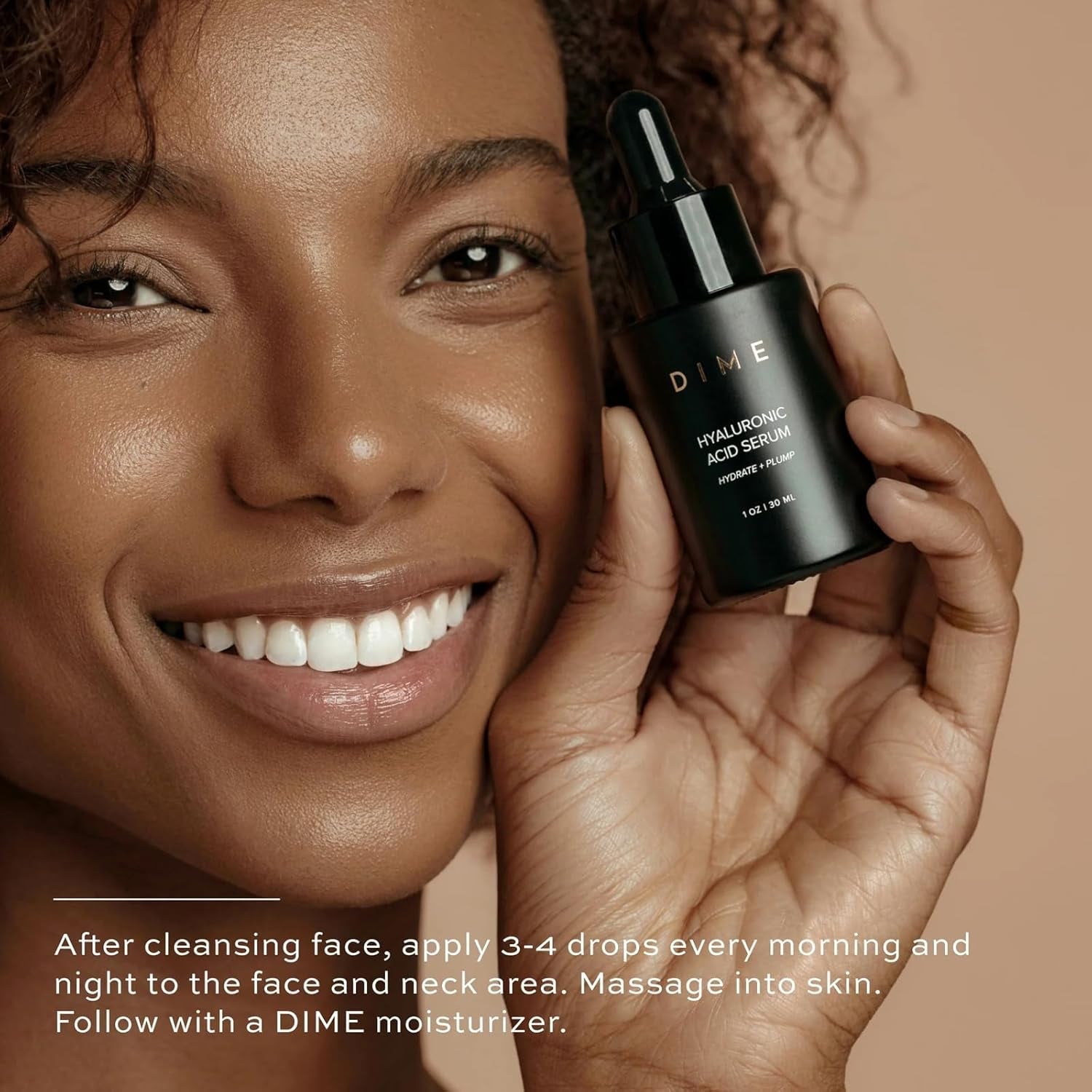 DIME Hyaluronic Acid Serum - 30ml | Deep Hydration & Skin-Plumping Glow Booster